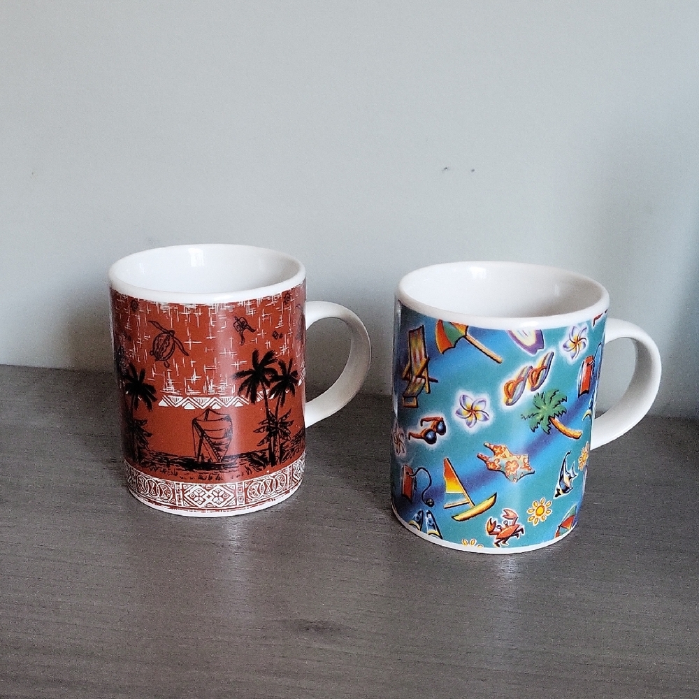 Vintage Cappuccino Cups Island Heritage Mini Mugs Collectable